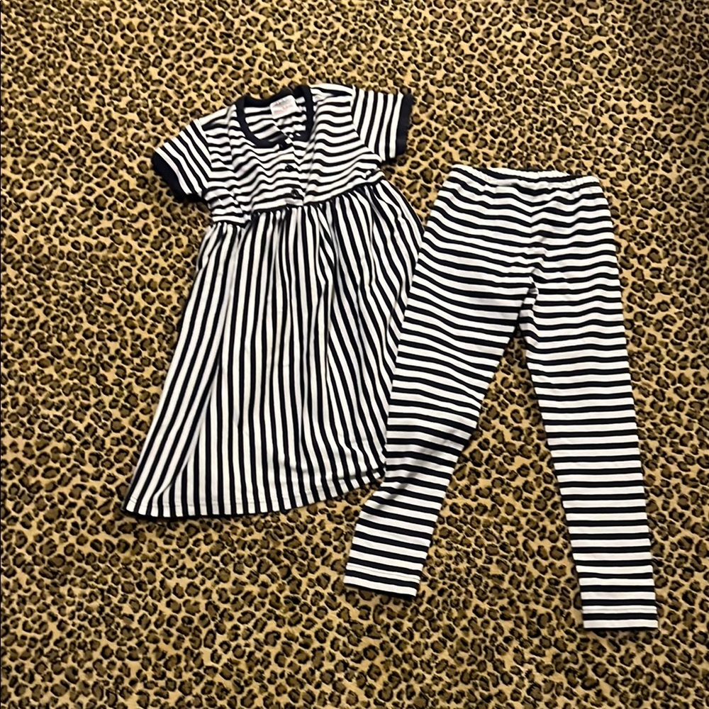 Striped Black and White Play Set
